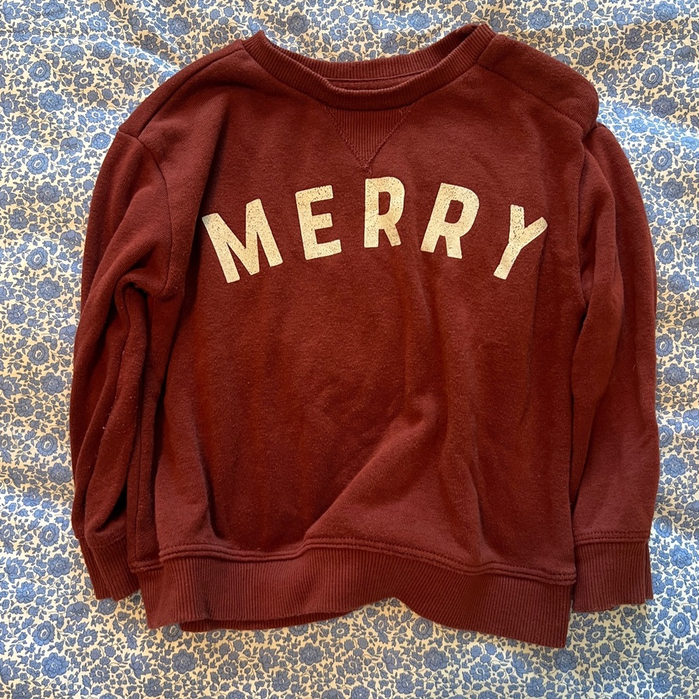 Little Co Merry Sweatshirt 18M